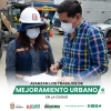 Avanzan los trabajos de mejoramiento urbano