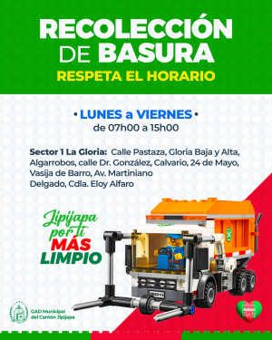Una ciudad ordenada empieza por respetar los horarios de recolección
