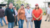 Técnicos municipales acompañaron a la prefecta (S) de Manabí, Kelly Buenaventura, en su visita a Jipijapa