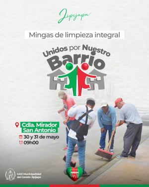 Iniciamos las mingas de limpieza integral en el Mirador San Antonio.