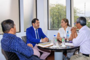 Mantuvimos una reunión con el presidente de la Liga Deportiva Cantonal