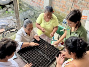 Ministerio del Ambiente y GAD Jipijapa impulsan huerto orgánico en Cdla. Ricardo Loor