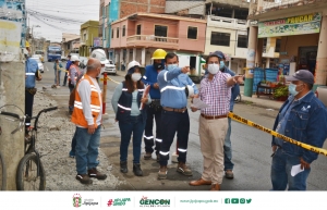 Trabajos de mejoramiento en el tendido eléctrico del centro de la urbe