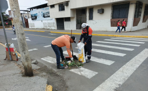 Continuamos con la limpieza en los diferentes sectores de la ciudad