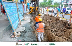 Renovación de medidores de agua en el centro de la ciudad