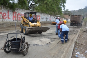 Mejoramiento vial en la ciudadela 1 de noviembre