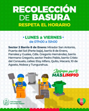 ¡La limpieza de Jipijapa también es prioridad!