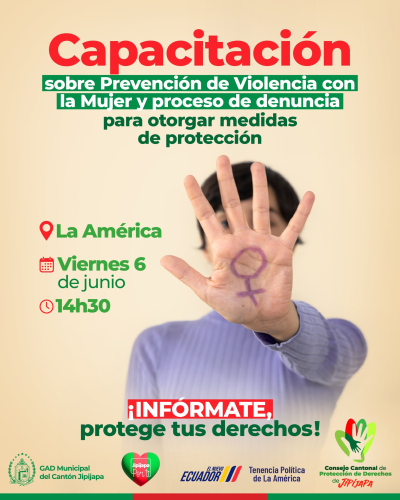 Capacitación de prevención de violencia contra la mujer