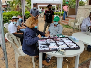 Brigada médica en el Parque Simón Bolívar
