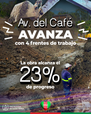 Avanza la construcción de la Avenida del Café
