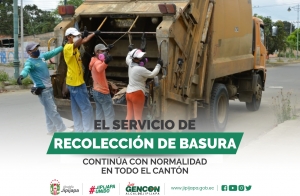 El servicio de recolección de basura continúa