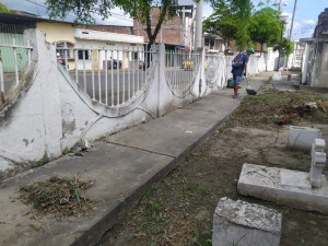 Campaña de limpieza en cementerio General