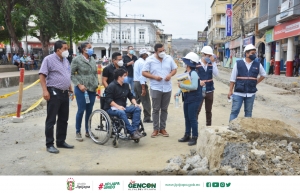 Recorrido para constatar el avance de la obra