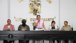 La Mesa de Seguridad de Jipijapa, presidida por la alcaldesa, Dra. Angela Plúa