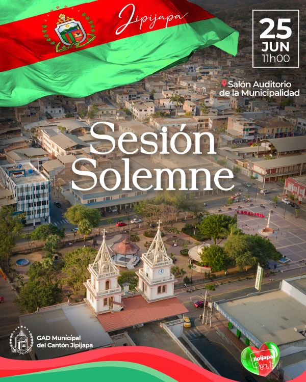 Sesión Solemne por los 201 años de cantonización de Jipijapa