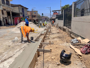 Avanza la obra en la Av. del Café