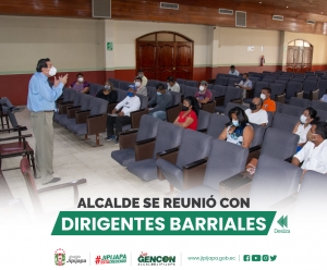 Alcalde se reunió con dirigentes barriales