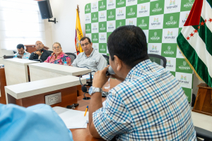 Reunión en la Prefectura de Manabí