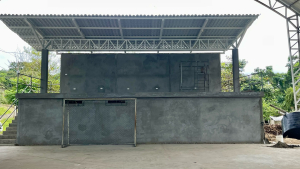 Avanzamos con la construcción del escenario del coliseo Gerardo Pincay