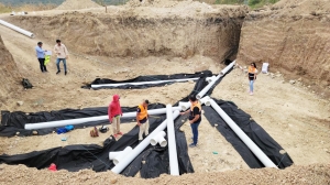 Construcción de tanque de reserva en Sancán