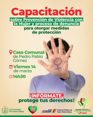 Capacítate sobre prevención de violencia contra la mujer y el proceso de denuncia.