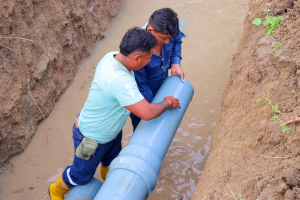 Desde la Empresa de Agua Potable ejecutamos con éxito los trabajos de reparación en la tubería principal