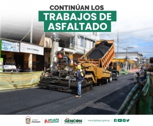 Continúan los trabajos de asfaltado