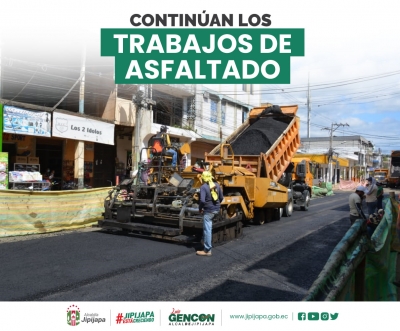 Continúan los trabajos de asfaltado