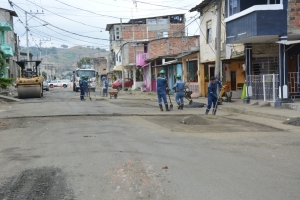 Continúa el mejoramiento de calles a nivel urbano