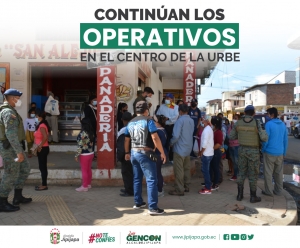 Operativos en el centro de la urbe