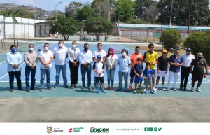 Inauguración de canchas deportivas