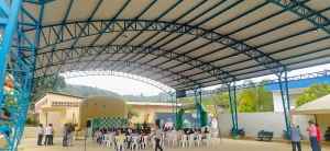 Inauguración de cubierta metálica tipo coliseo