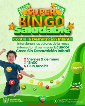 ¡Participa en el Super Bingo Saludable contra la Desnutrición Infantil!