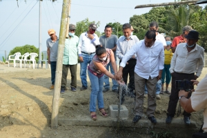 Entrega de sistema de agua en la parroquia El Anegado