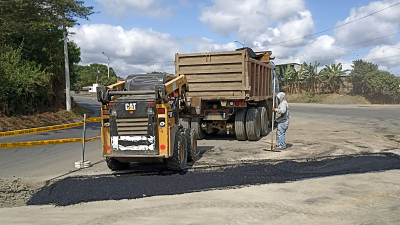 Luego de realizar el cruce de tuberías en el by-pass, vía Guayaquil
