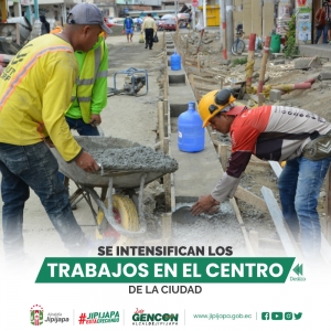 Se intensifican los trabajos en el centro de la ciudad