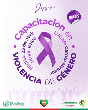 En #Jipijapa decimos no a la violencia de género y sí a la seguridad.