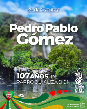 Con orgullo abrazamos a Pedro Pablo Gómez en sus 107 años de parroquialización.