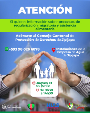 ¡Atención! ¿Necesitas información sobre regularización migratoria o asistencia alimentaria?