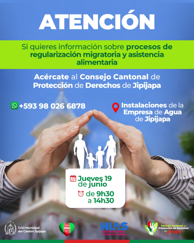 ¡Atención! ¿Necesitas información sobre regularización migratoria o asistencia alimentaria?